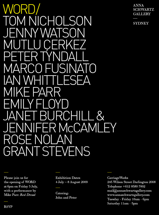 Ian Whittlesea WORD Invite
